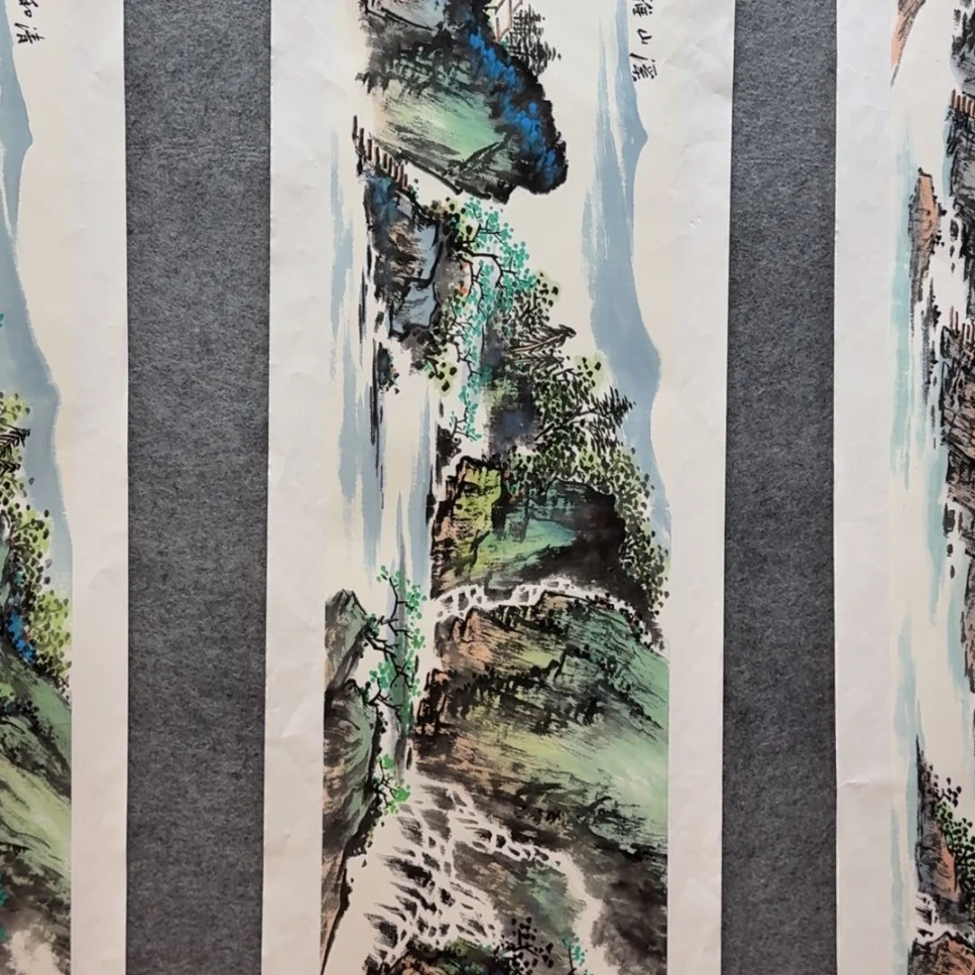 国画李建海138x34山水