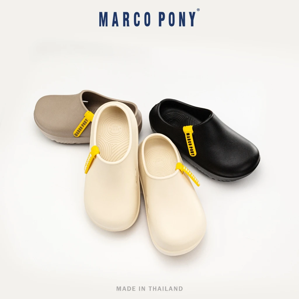 泰国进口厚底外穿2025新款一脚蹬防滑防臭情侣防水沙滩鞋MH9027