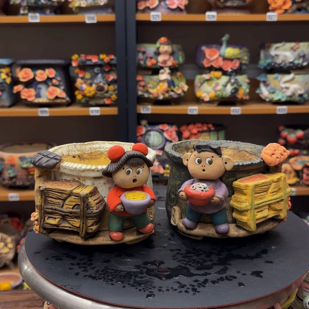 【闪购商品】萌*噠粗陶手捏