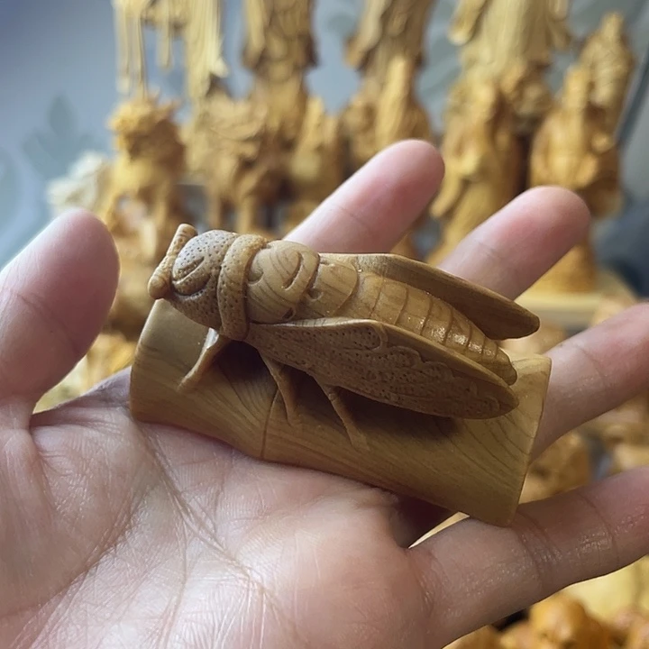 柏木（崖柏）知了蝉