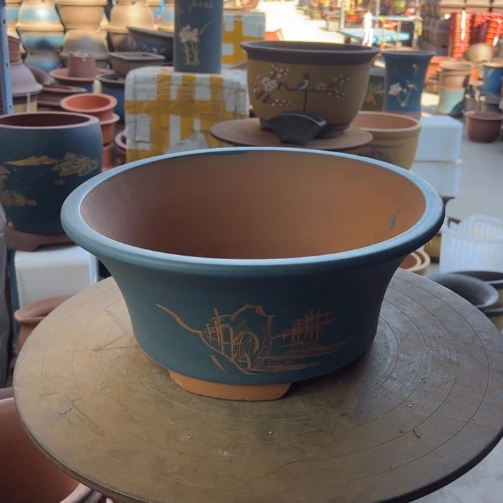 紫砂33蓝票口 口径33×14