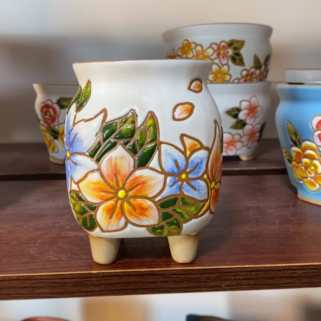 红陶韩式多肉植物花盆