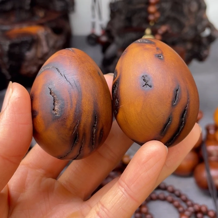 枣木天然雷击木手球