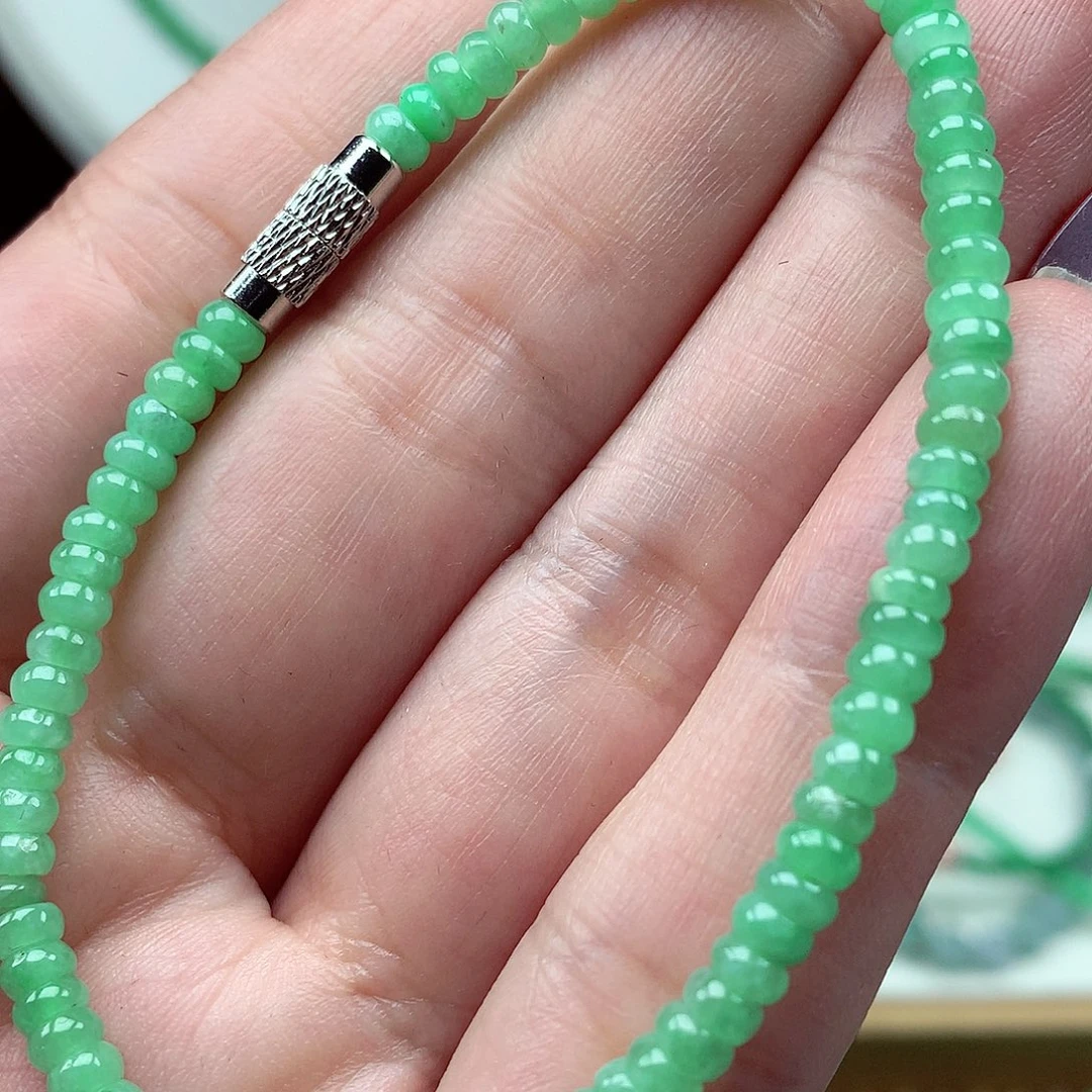 翡翠未镶嵌毛衣链翡翠