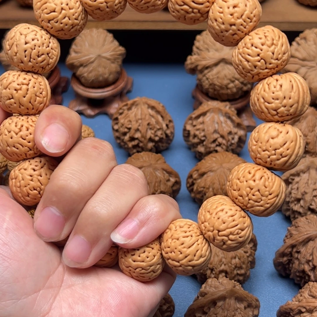 高****文玩核桃把件全品磨盘23