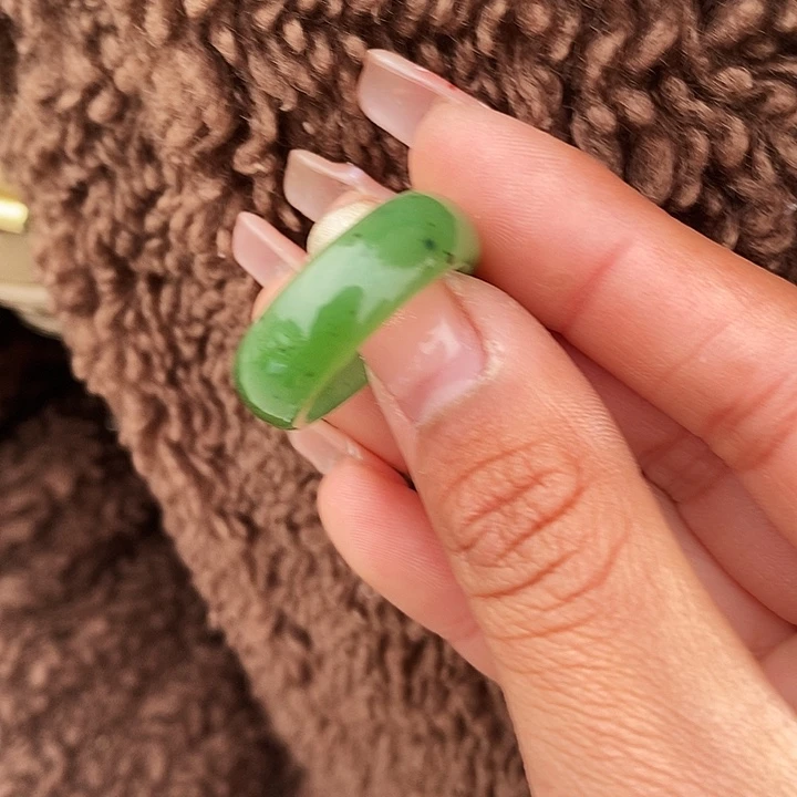 和田玉戒圈未镶嵌碧玉戒圈圈口备注BH