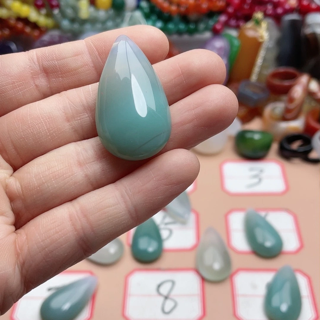 玛瑙/玉髓颈饰合金泈*