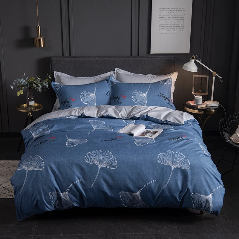 印花亲肤磨毛四件套