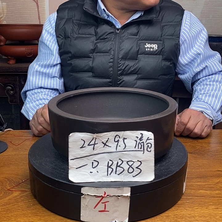 紫砂花盆货号一只BB883