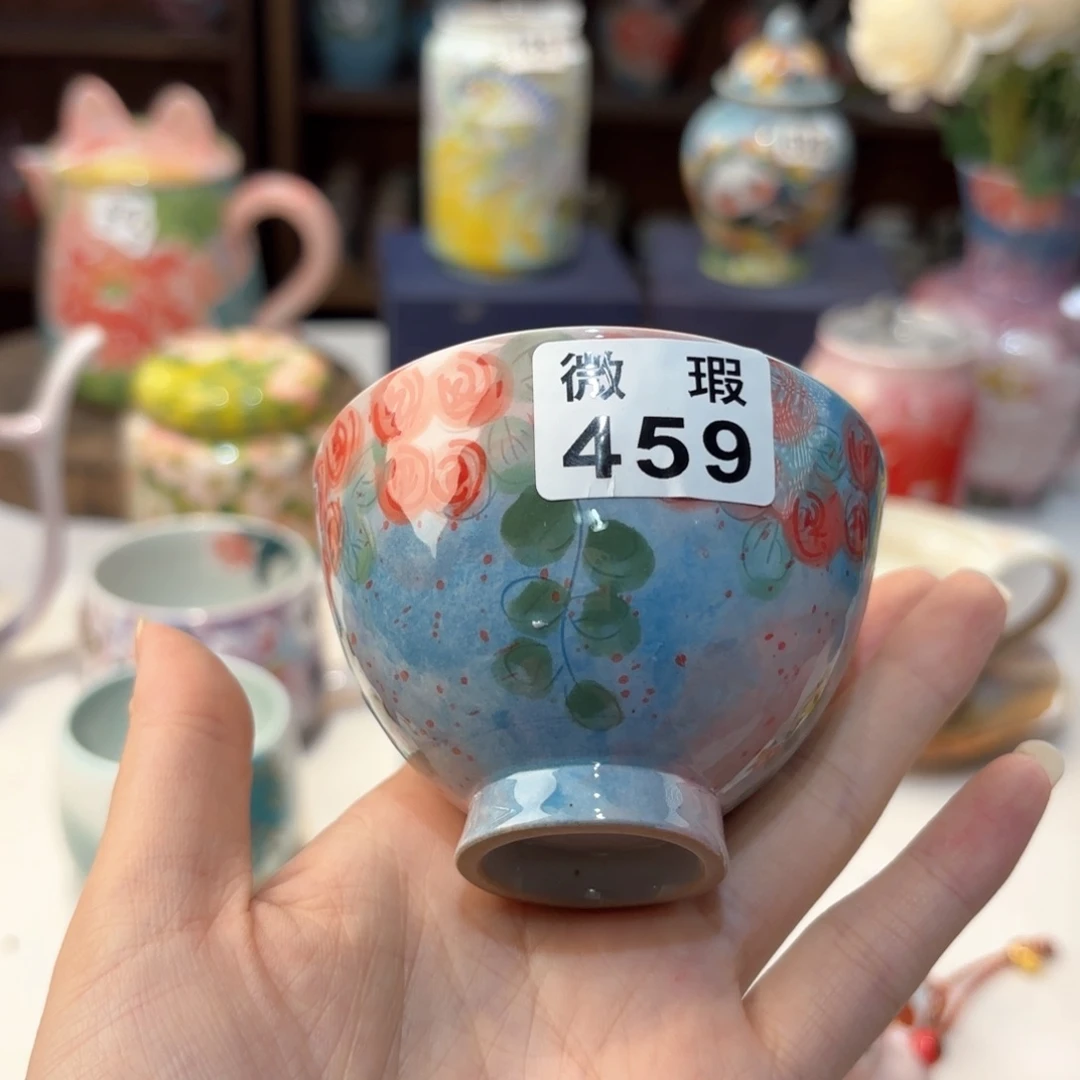 朱*茜景德镇手绘高温釉下彩陶瓷茶具