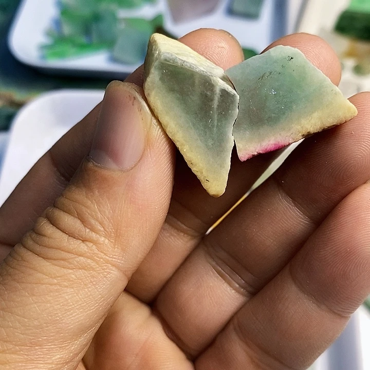 五***哥翡翠散珠天然翡翠A货挂件