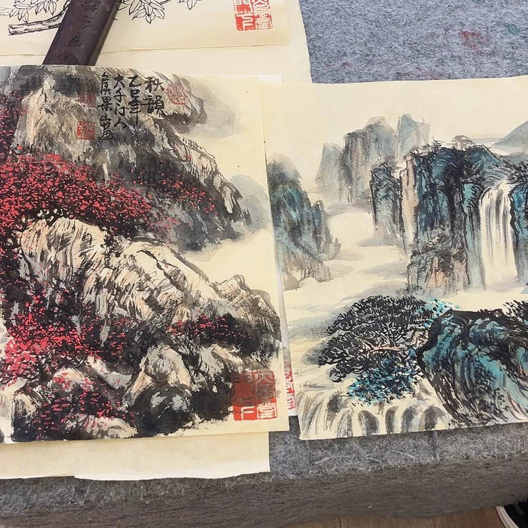 国画侯果山老师国画作品月