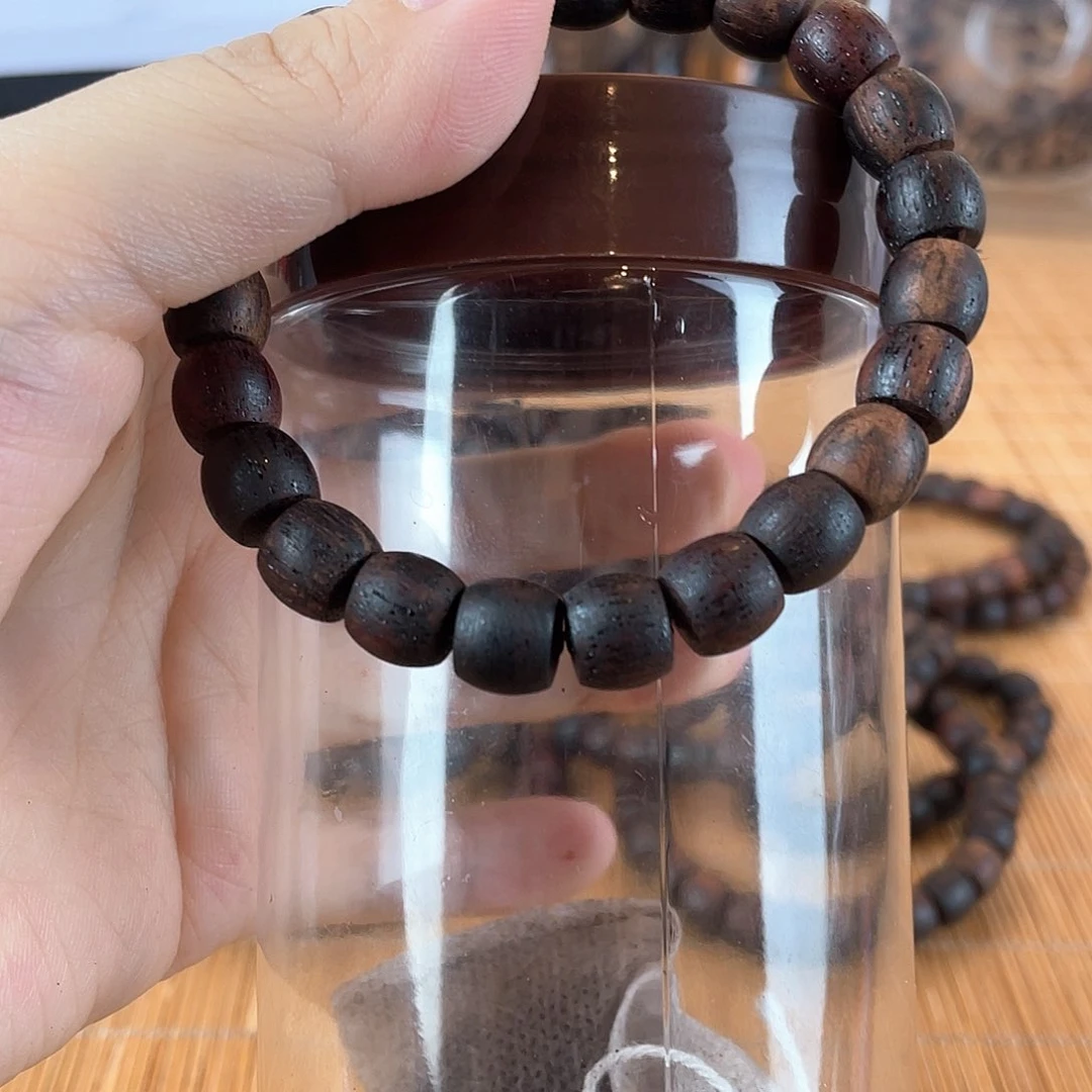 降真香手串/手链8/9直切珠老东枝新人大漏