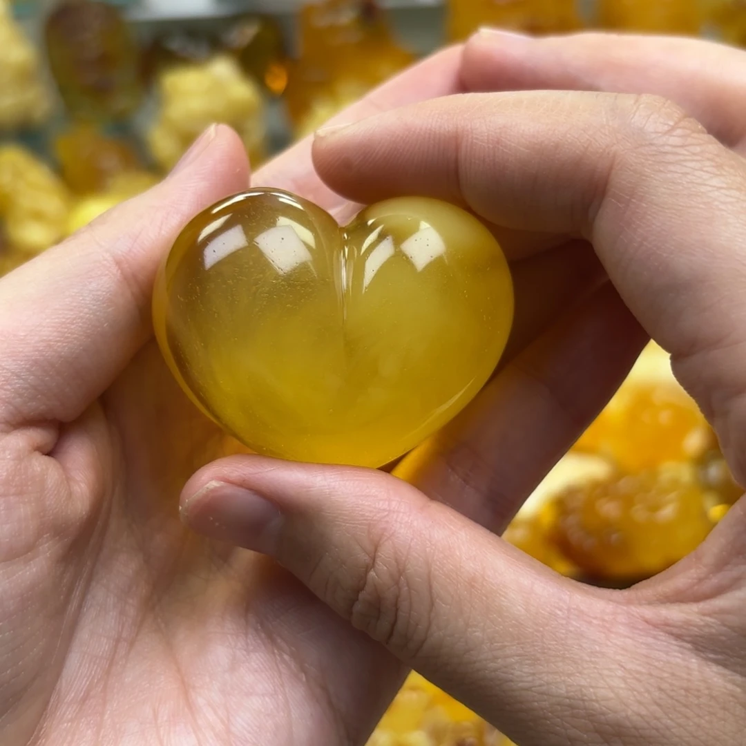 裸石蜜蜡未镶嵌蜜蜡吊坠打孔不退不换