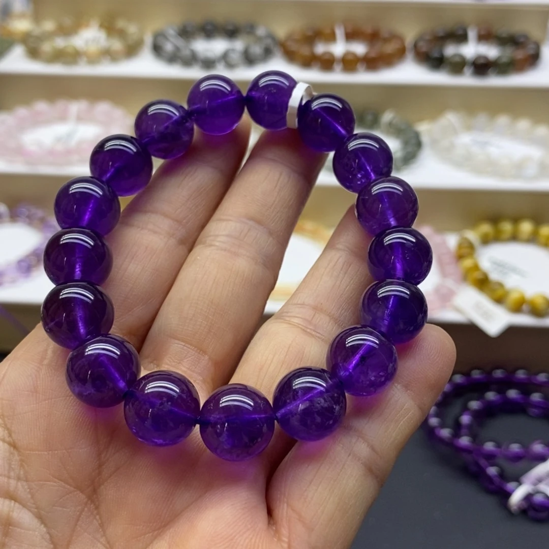 水晶手链未镶嵌乌拉圭紫12m