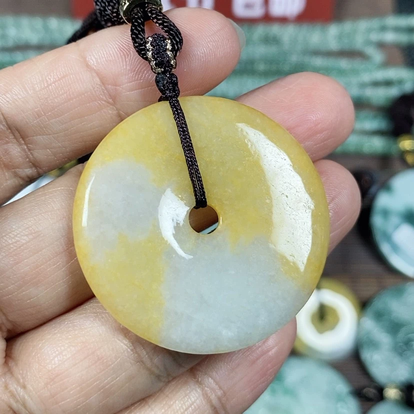 【闪购商品】翡翠颈饰未镶嵌玉吊坠翡翠玉平安扣