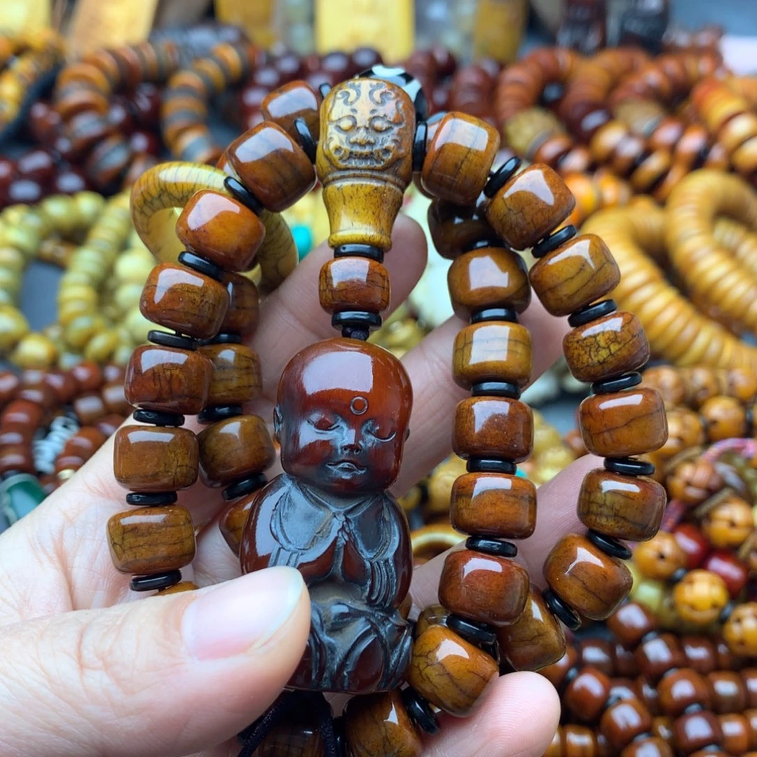 牛骨手串/手链牦牛骨手持搭配牦牛角手把