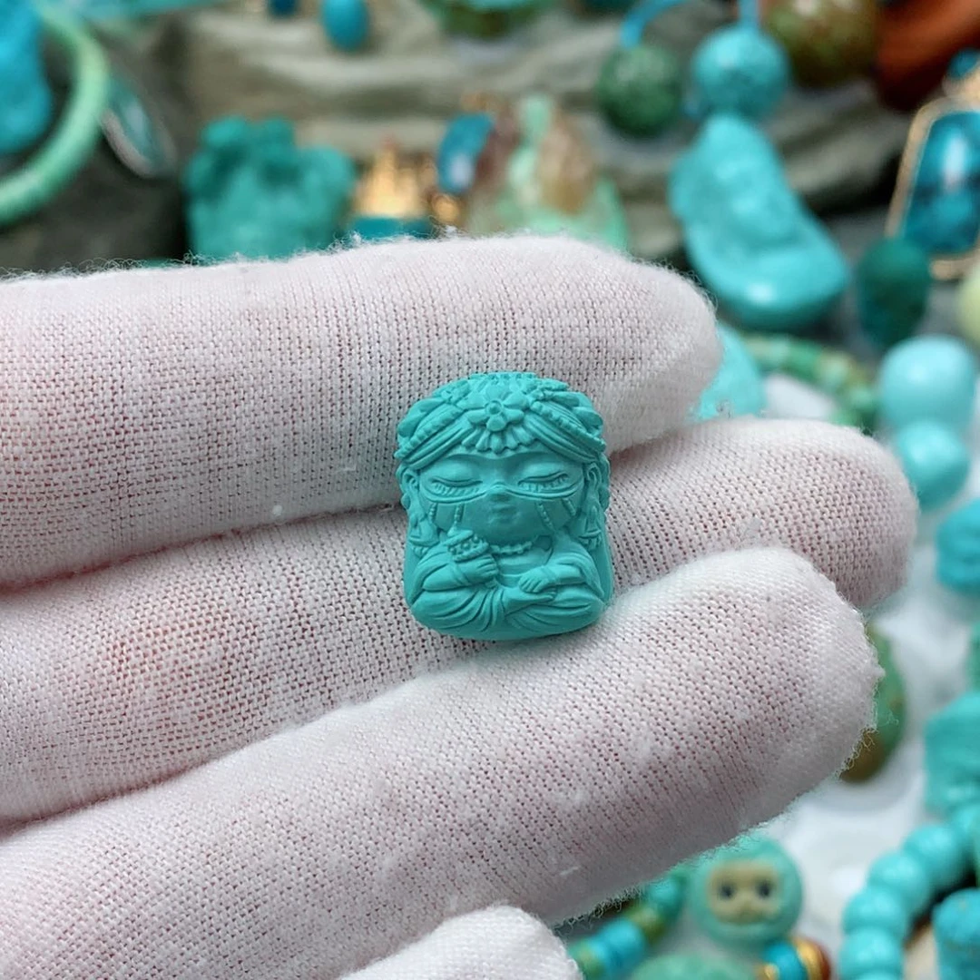 绿松石珠宝奇石未镶嵌