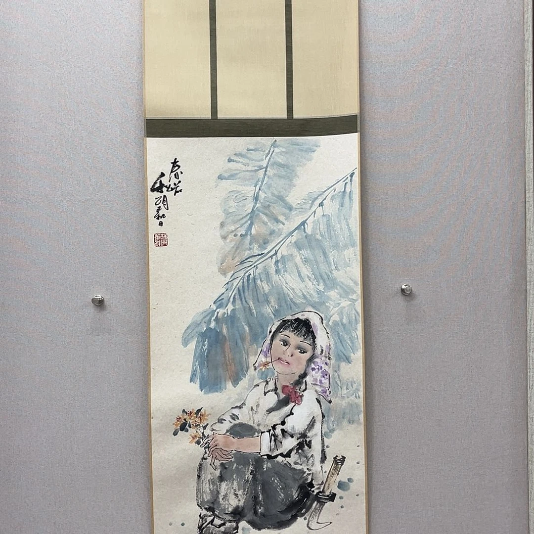 国画艺术家真人手绘