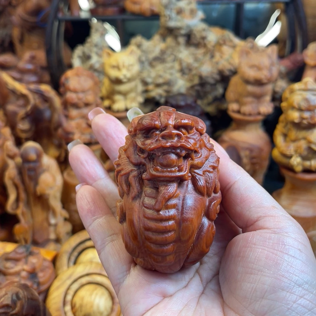 荷***色松木（琥珀木）其他貔貅