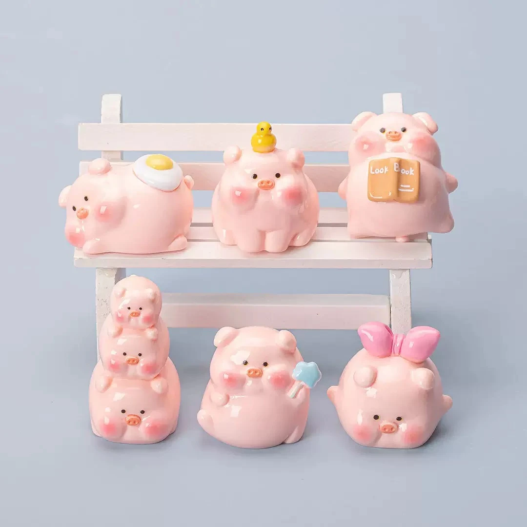 【天使猪猪萌粒】卡通可爱萌粒公仔摆件DIY玩偶新仔