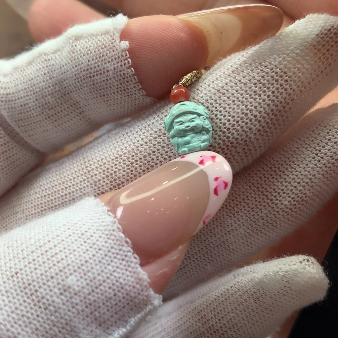 绿松石未镶嵌挂件