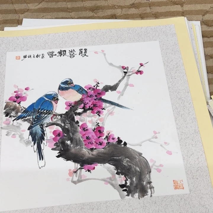 国画花鸟等多种鸟类的栖息环境