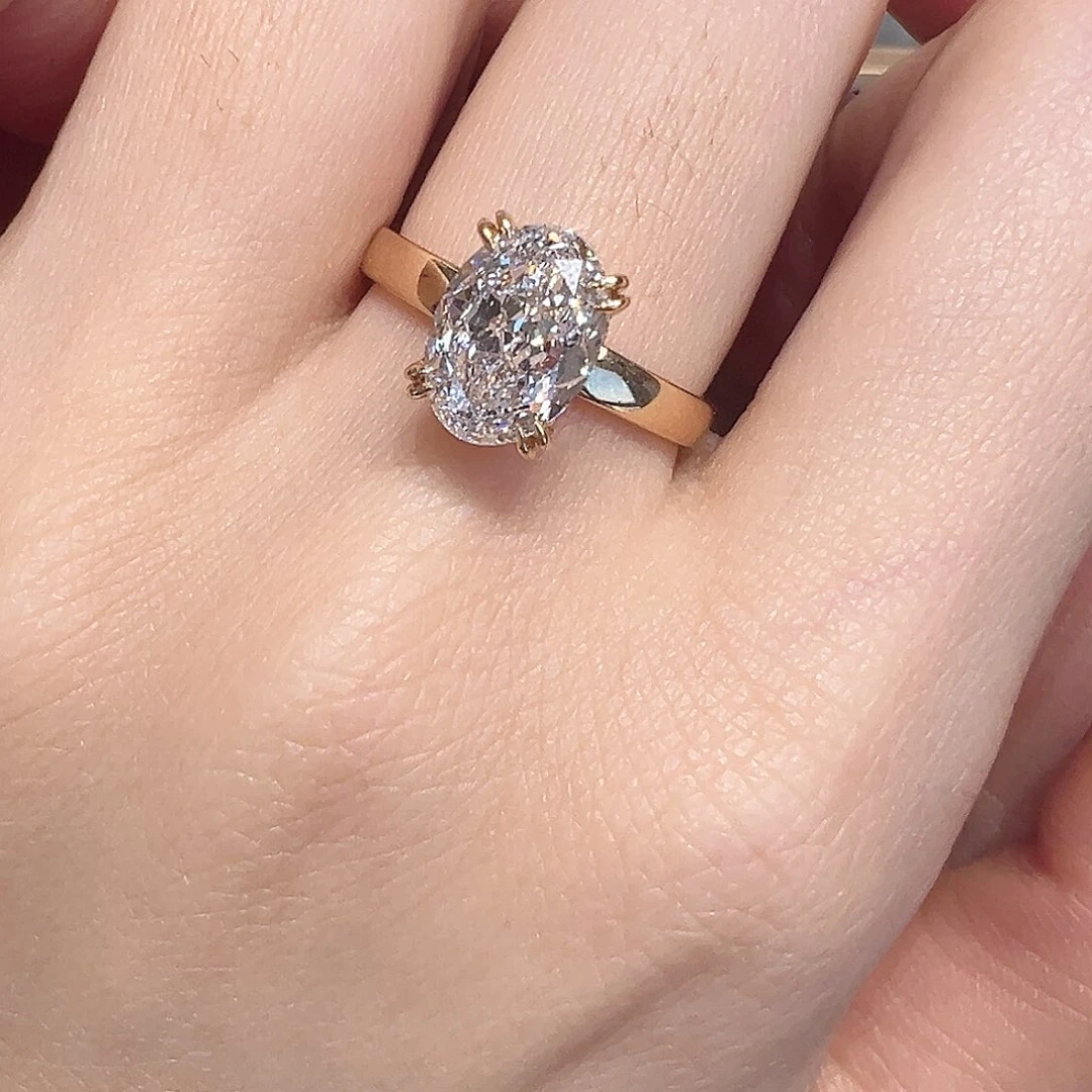 实验室培育钻石18K金镶嵌用****100032252