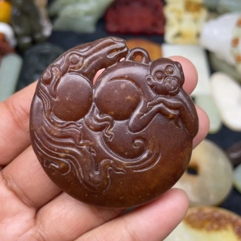 蛇纹石玉颈饰未镶嵌57