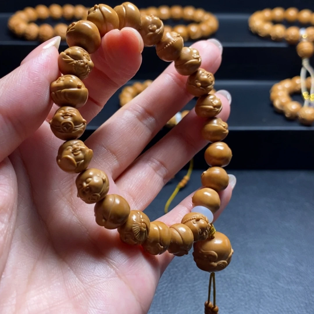 猴头核桃手串开心弥勒10+