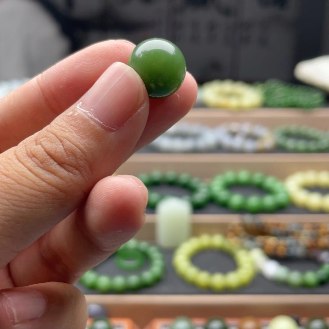 手链未镶嵌和田玉13碧玉