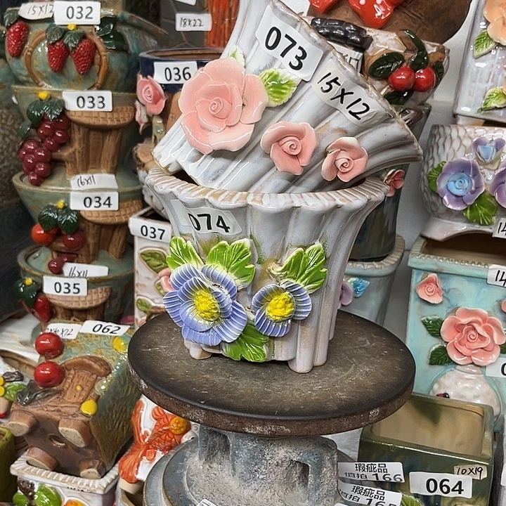 紫砂花盆粗陶材质多肉花盆