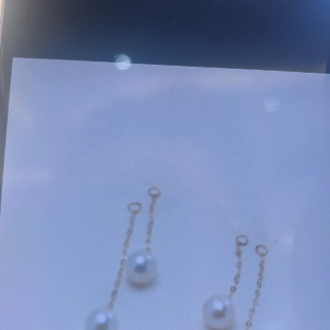 18K金镶嵌耳饰淡水珍珠