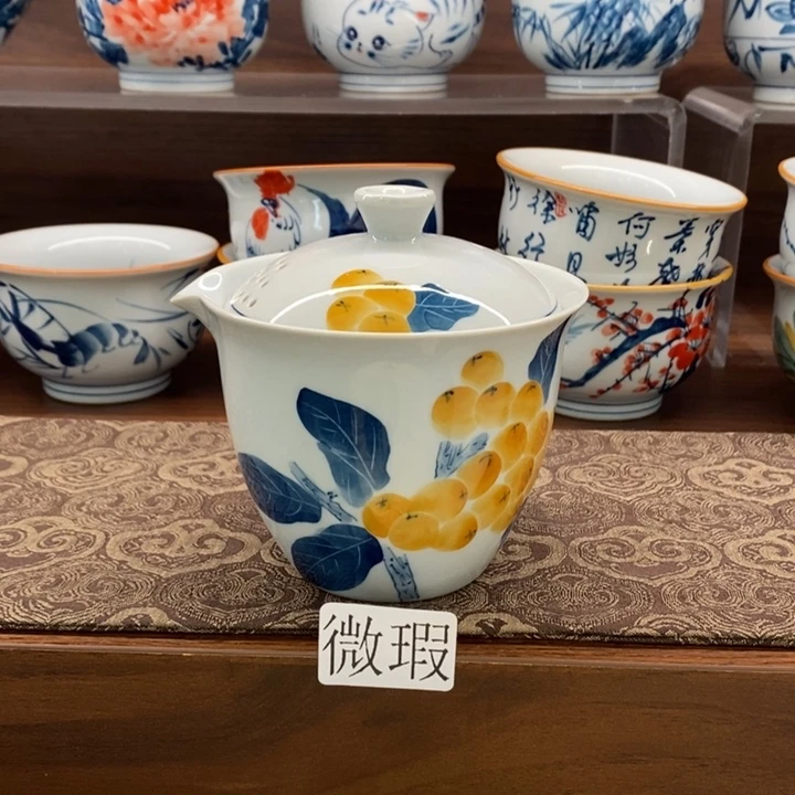 釉下老陶泥手工绘制