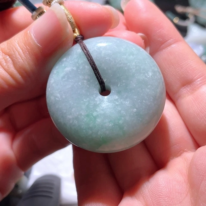 【闪购商品】翡翠颈饰未镶嵌雨**情天然翡翠