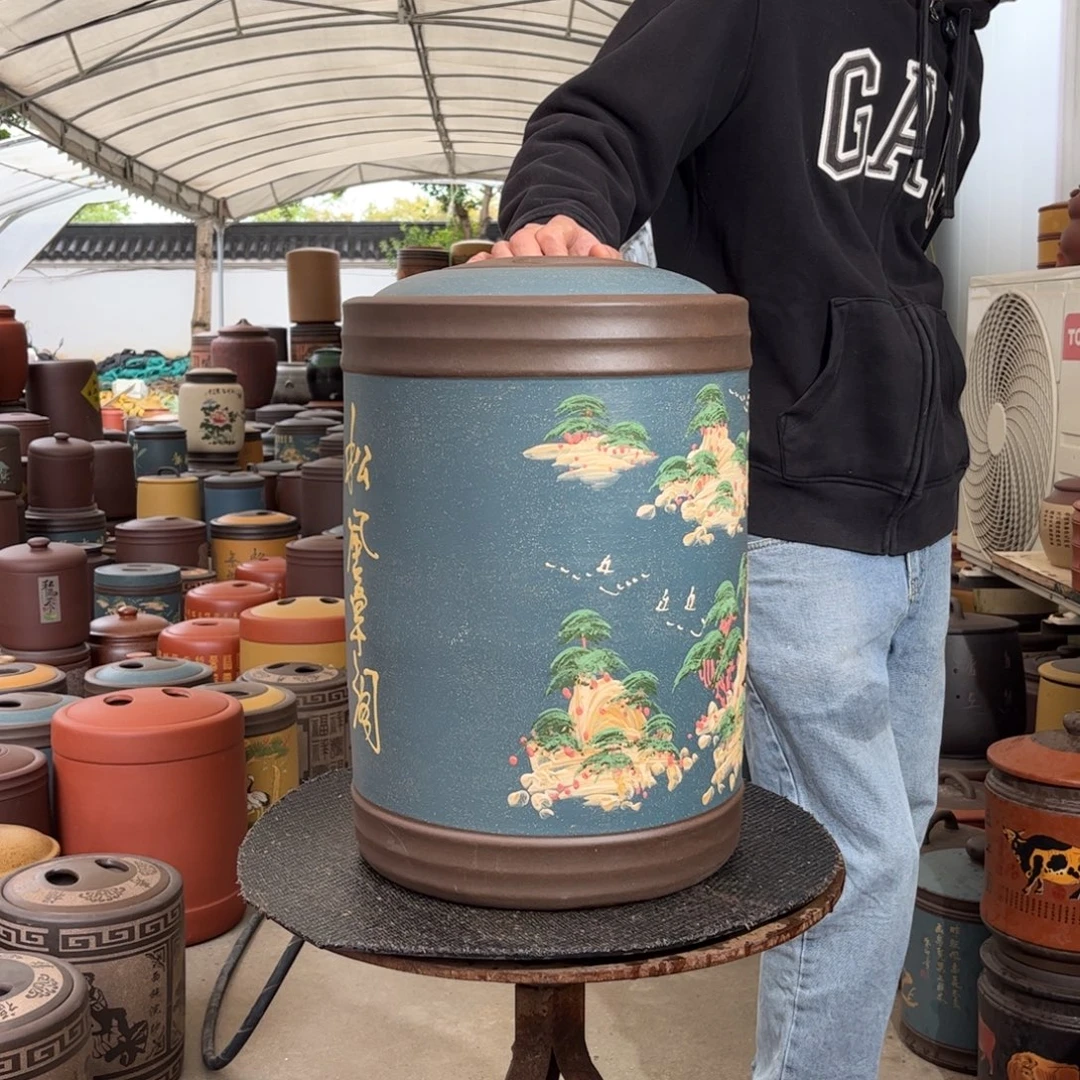 茶叶罐紫砂23 饼茶叶罐