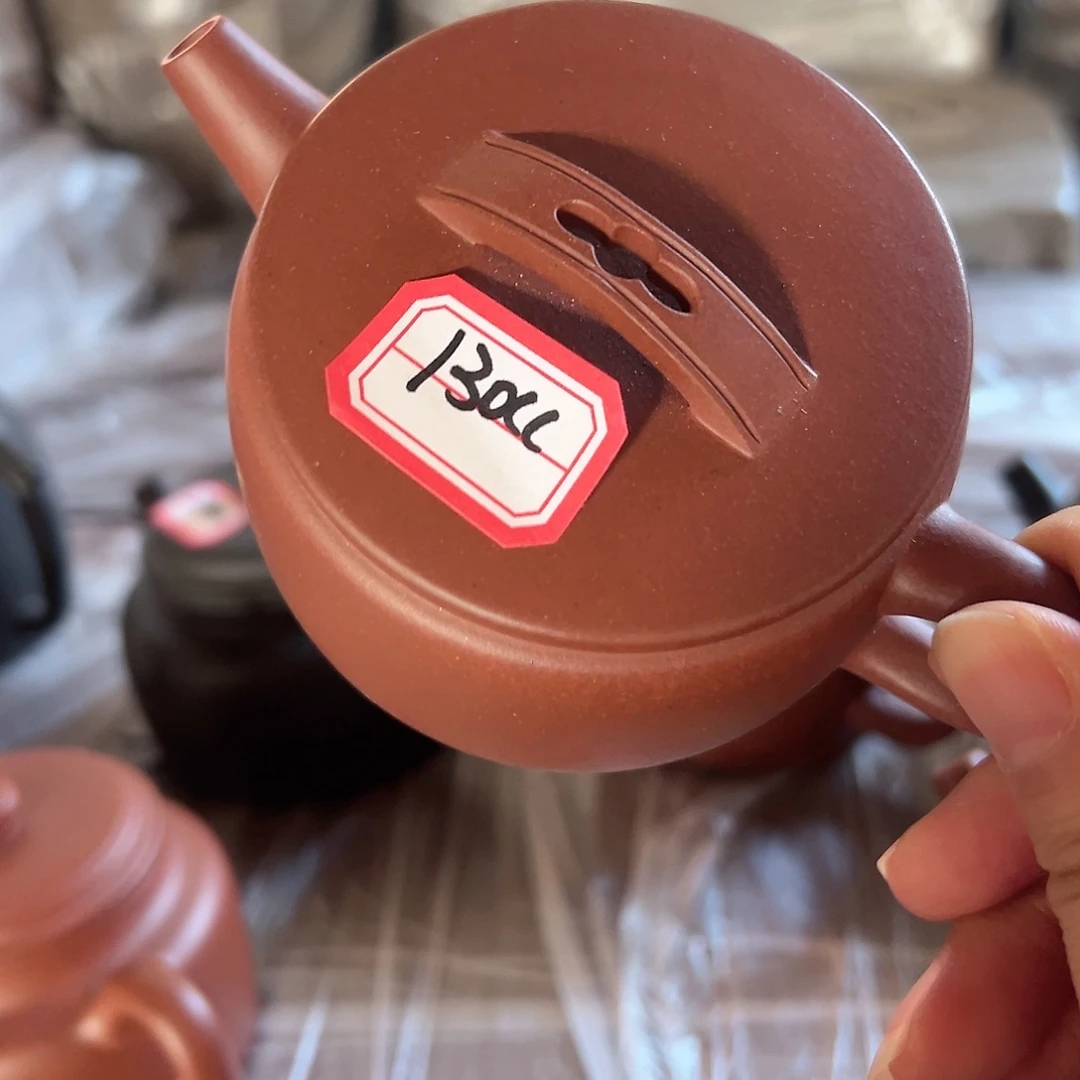 紫砂茶壶黄龙山原矿红皮龙130