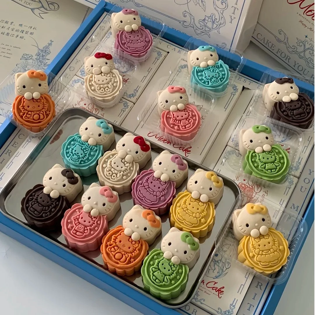 【福满中秋】hellokitty抱抱月饼中秋送礼必备精致铁盒送女友必备