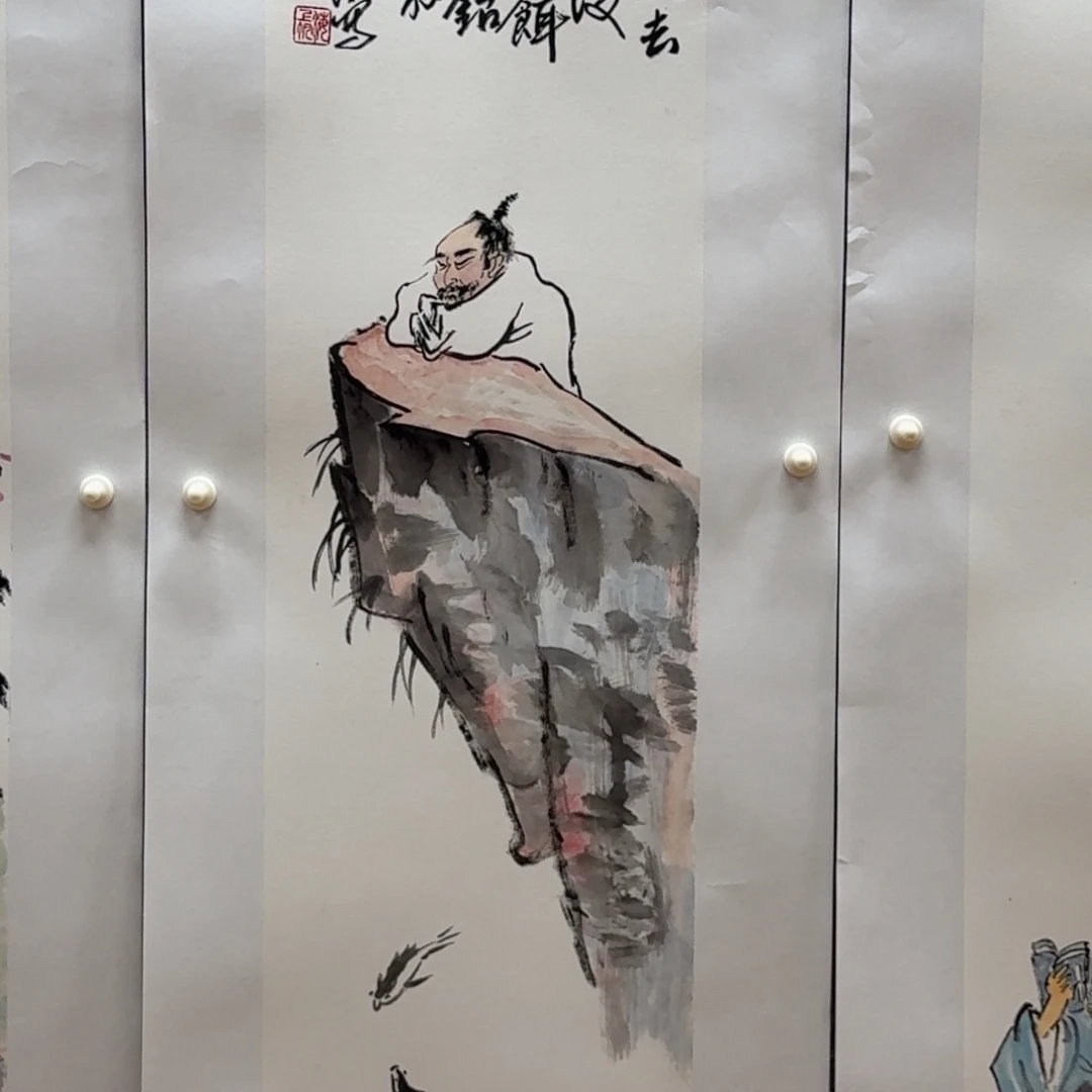 国画三尺条人物012