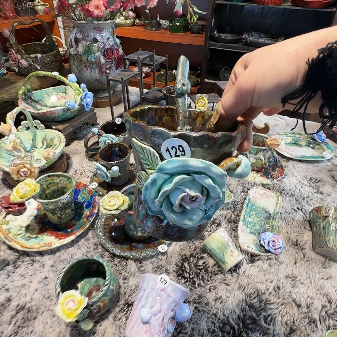 西***白纯手工咖啡杯盘碗