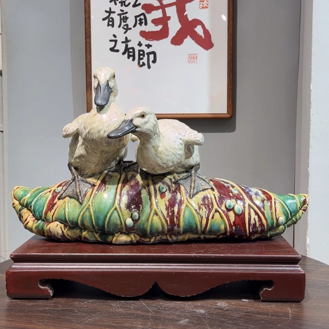 水***坊有机玻璃双鸭处理价配底座