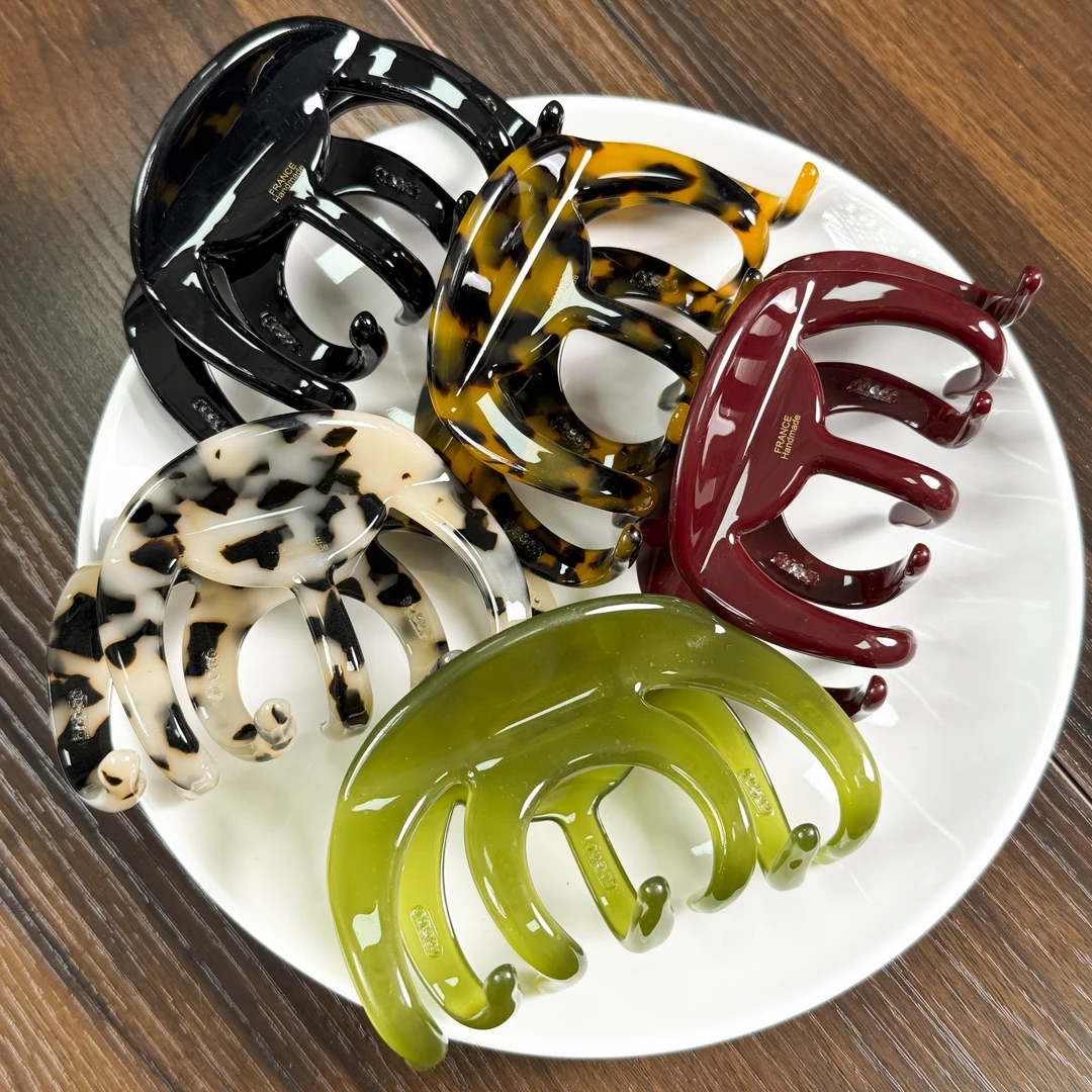 法式加厚款半圆醋酸大章鱼抓夹盘发大号发抓后脑勺高级感鲨鱼夹