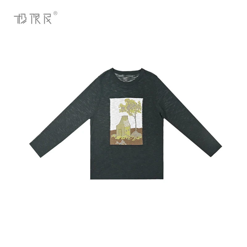 极限民《朝夕》春夏季欧若风休闲宽松百搭半微透针织上衣F5114F1213