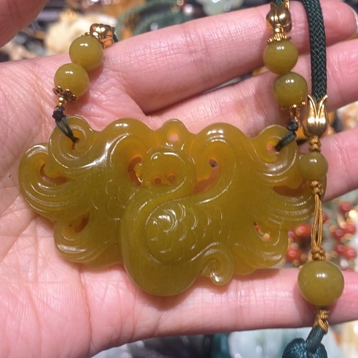 岫玉毛衣链未镶嵌