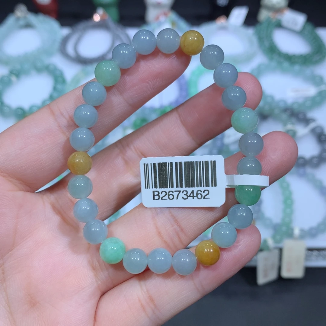 未镶嵌手串翡翠天然