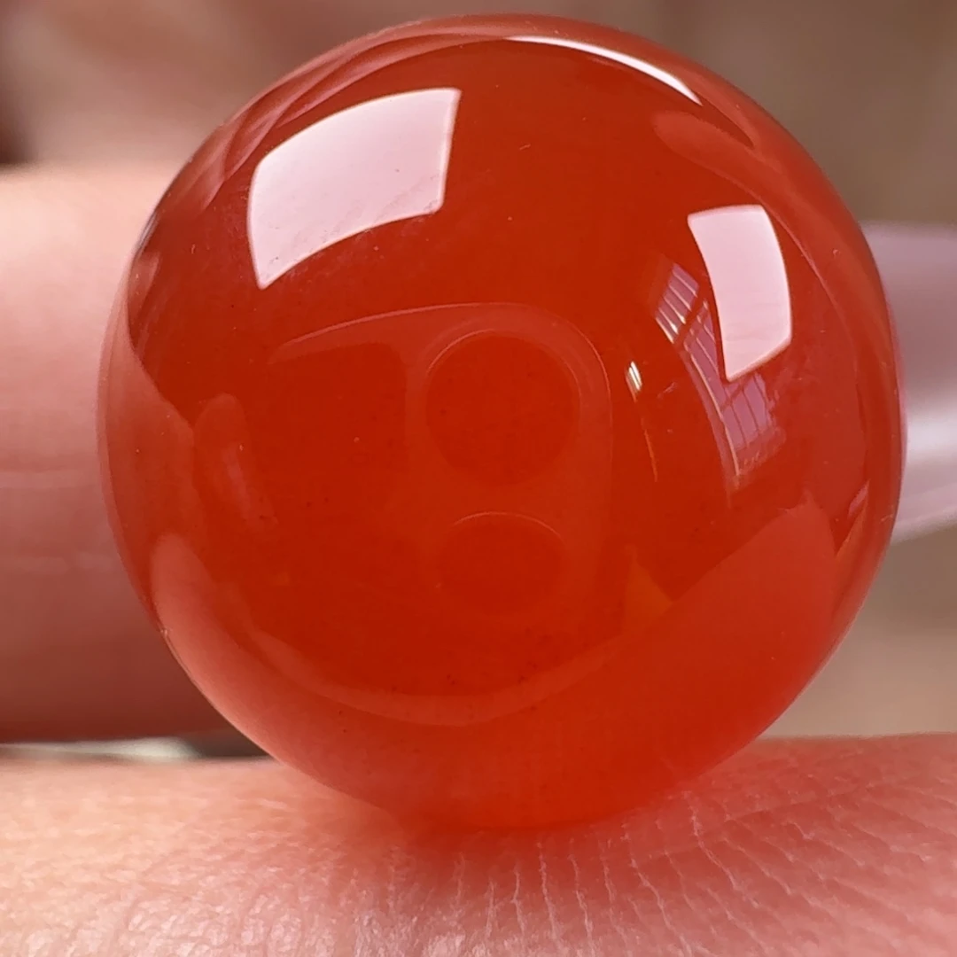 南红玛瑙未镶嵌圆珠14.4
