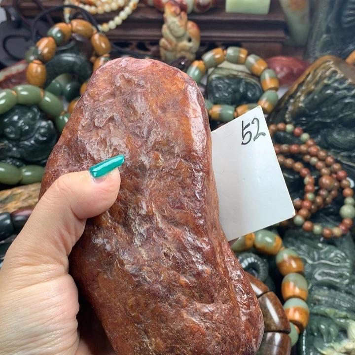 岫岩河磨玉（透闪石质玉）把件未镶嵌