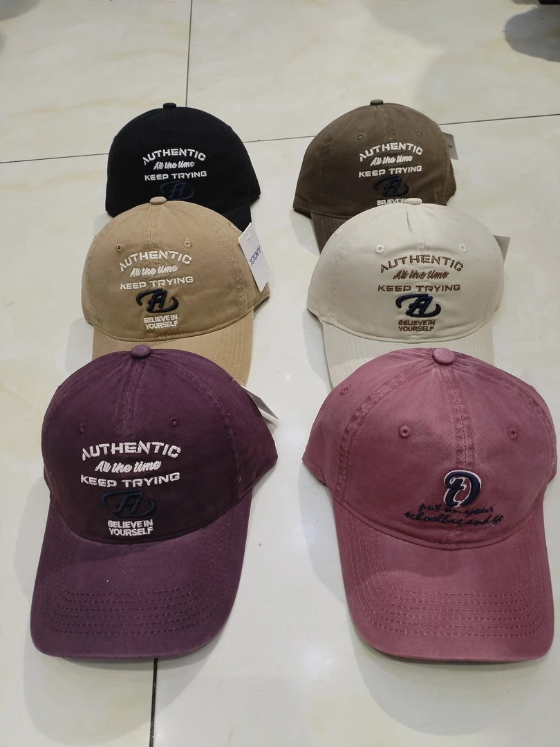 纯棉棒球帽字母刺绣