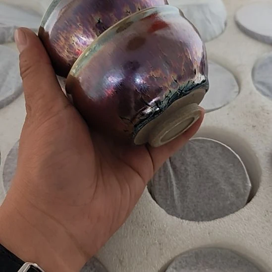 茶盏建窑建盏主人杯紫金一对