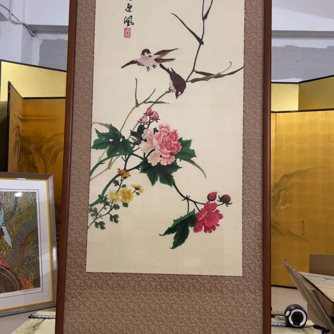 小***圆绘画屏风隔断设计风格设计师